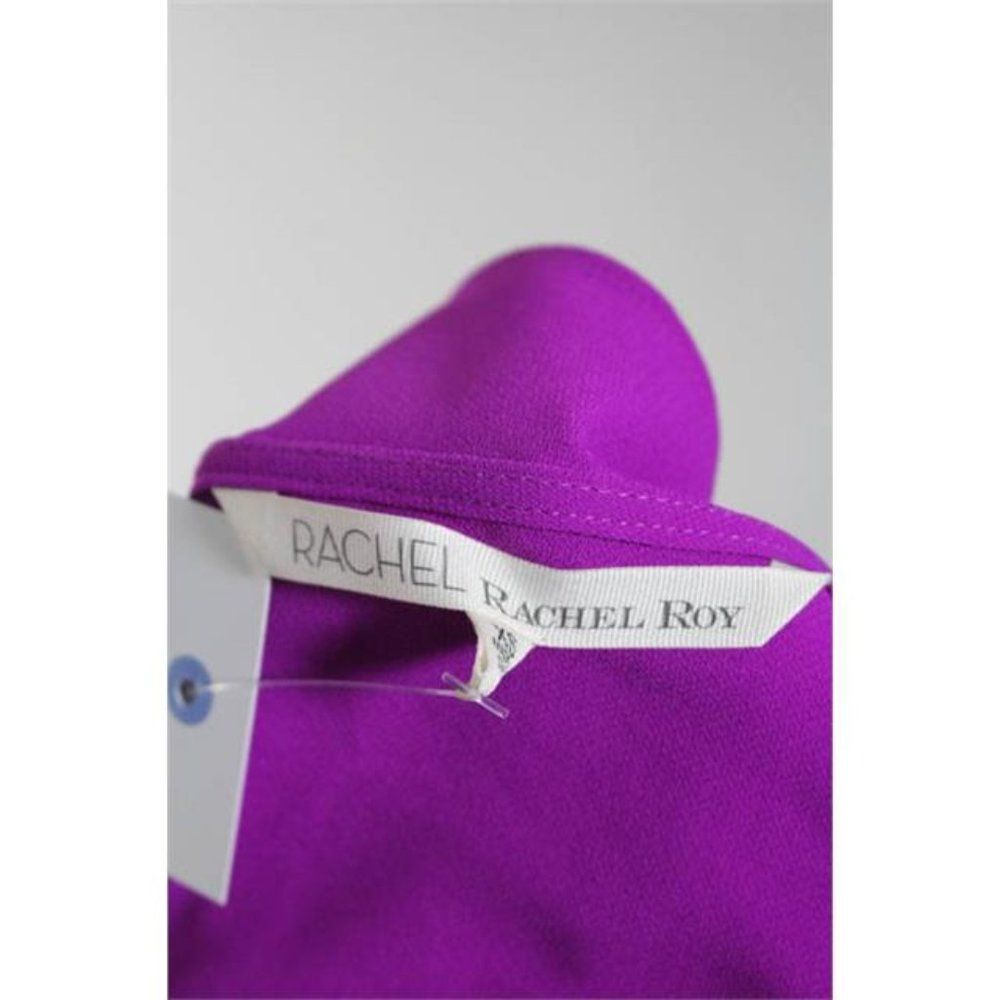 RACHEL RACHEL ROY PURPLE LONG SLEEVE TIE FRONT TOP - Picture 7 of 9